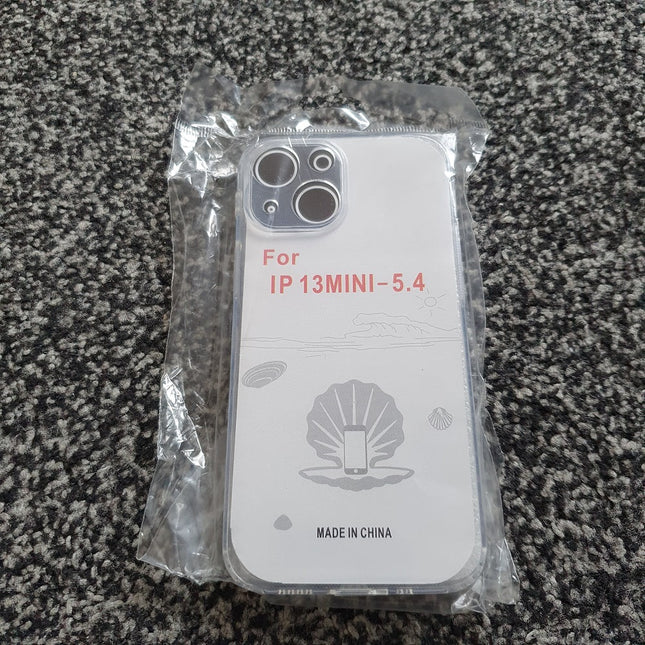 Soft TPU Clear Case with Dust Plug - For iPhone 13 Mini