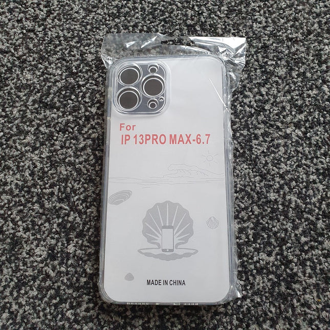 Soft TPU Clear Case with Dust Plug - For iPhone 13 Pro Max