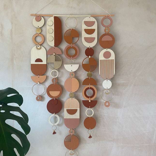 Large Modern Wall Art - Geometric Artwork - Minimal Home Decor - New Home Trend - Large Centre Piece Art - Big Wall Tapestry - Warm Tones