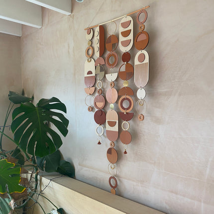 Large Modern Wall Art - Geometric Artwork - Minimal Home Decor - New Home Trend - Large Centre Piece Art - Big Wall Tapestry - Warm Tones