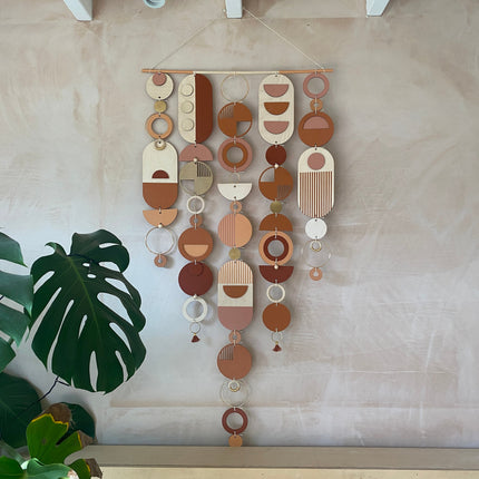 Large Modern Wall Art - Geometric Artwork - Minimal Home Decor - New Home Trend - Large Centre Piece Art - Big Wall Tapestry - Warm Tones