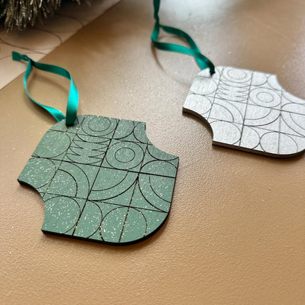 Christmas Decoration - Ornament Set - Tree Ornament - Silver Decor
