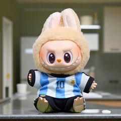 Football Labuubu Outfit Handmade Doll Clothes &amp; Accessories | 17cm Popmart Labubu Player Kit