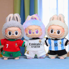 Football Labuubu Outfit Handmade Doll Clothes &amp; Accessories | 17cm Popmart Labubu Player Kit