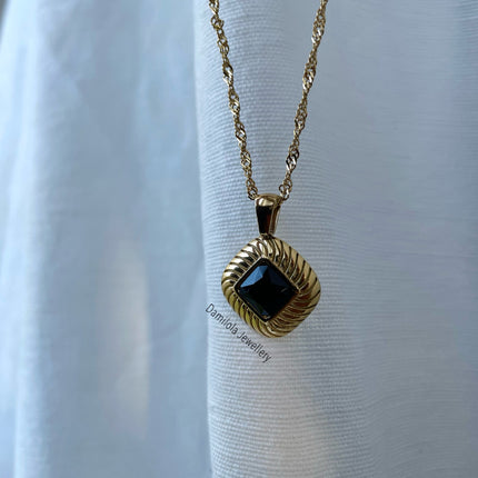 Oshun Black ‘Onyx’ Pendant Necklace