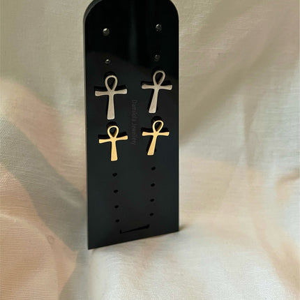 Ankh Studs - Gold/Silver
