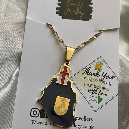Montserrat Flag Necklace 🇲🇸