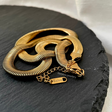 Luxe Thick Flat Snake Chain