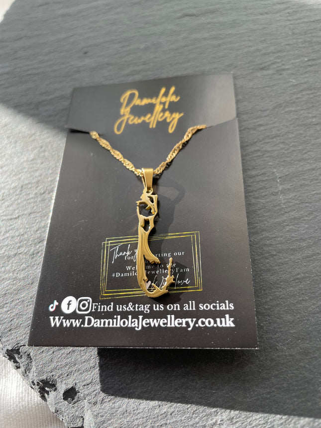Bermuda Map Necklace🇧🇲 - Gold/Silver