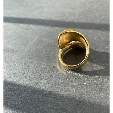 Golden 'Opulent Edge' Ring