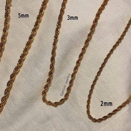 Gold/Silver Classic Rope Chain
