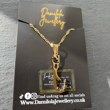 Bermuda Map Necklace🇧🇲 - Gold/Silver