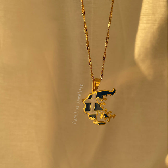 Greece Flag Necklace 🇬🇷