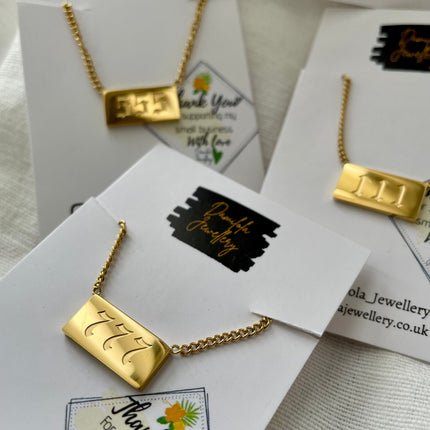 Angel Numbers Necklace