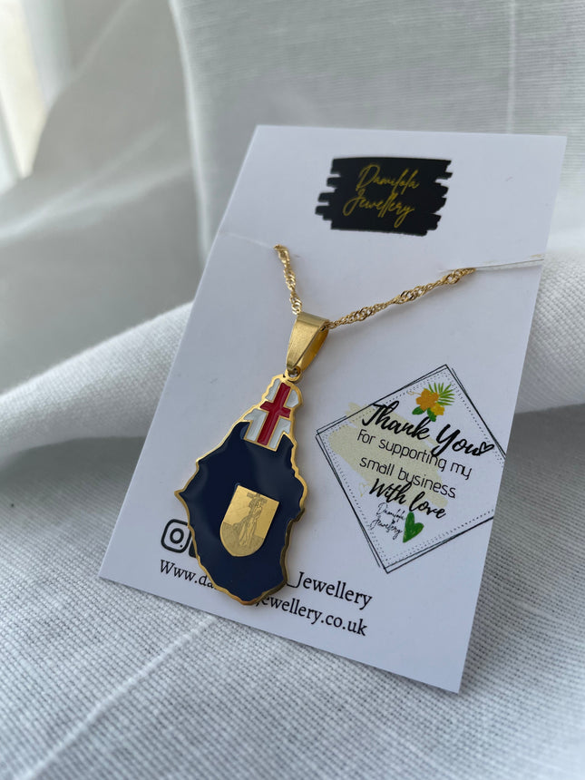 Montserrat Flag Necklace 🇲🇸