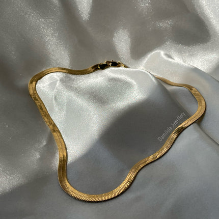 Gold/Silver Snake Herringbone Chain - Single