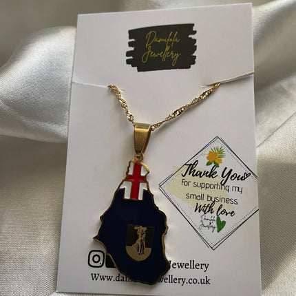 Montserrat Flag Necklace 🇲🇸