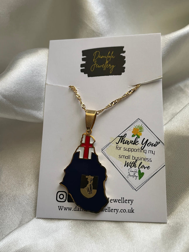 Montserrat Flag Necklace 🇲🇸