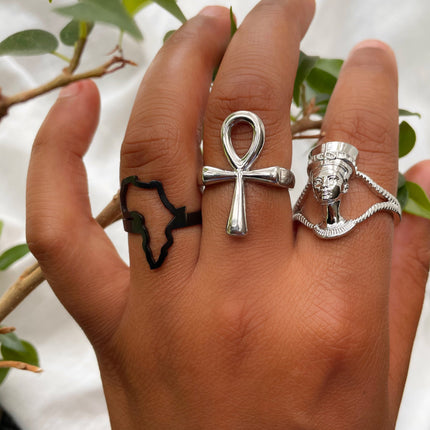 'Ankh' Ring - Gold/Silver