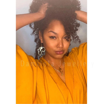 Queen Nefertiti Africa Earrings- Gold/Silver