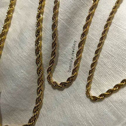 Gold/Silver Classic Rope Chain