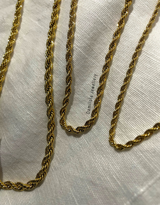 Gold/Silver Classic Rope Chain