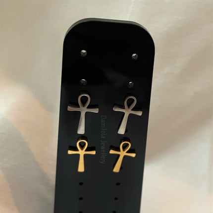 Ankh Studs - Gold/Silver