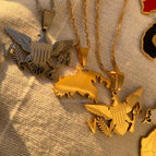 Map shape - All Gold / 45cm