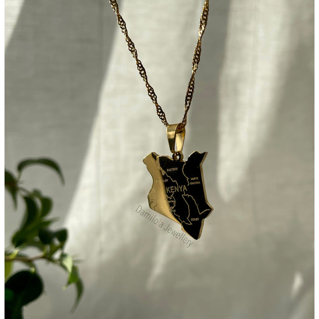 Kenya Engraved Necklace 🇰🇪