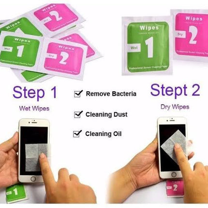 Brand™ DIYLooks 100 PCS x Dry-Wet Wipes ~ The Ultimate Cleaning Companion for Your Tech Gadgets