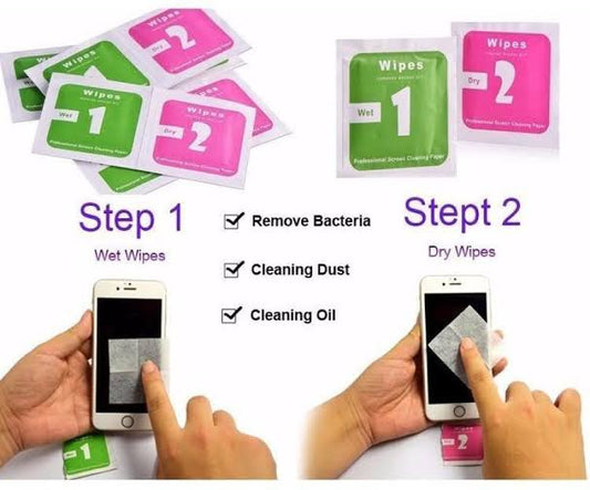 Brand™ DIYLooks 100 PCS x Dry-Wet Wipes ~ The Ultimate Cleaning Companion for Your Tech Gadgets