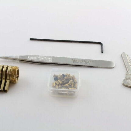 Dangerfield Infinitus Cutaway Practice Lock - Solid Brass - Perfect for Locksmith and Lock Pick Training
