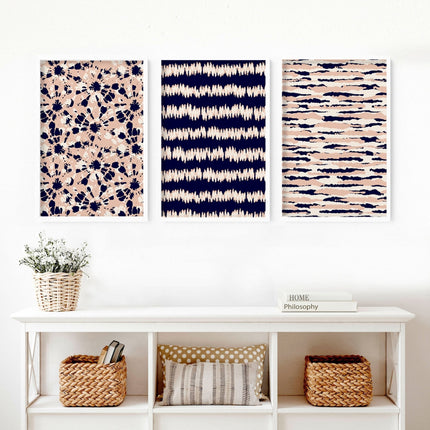 Coastal decor ideas | Set of 3 framed wall art prints