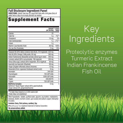 Irwin Naturals Inflamma-Less 80 Liquid Softgels – Comfort, Mobility & Flexibility