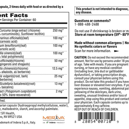 Klaire Labs Inflathera SFI - Phytonutrient Turmeric & Knotweed Blend (60 Capsules)
