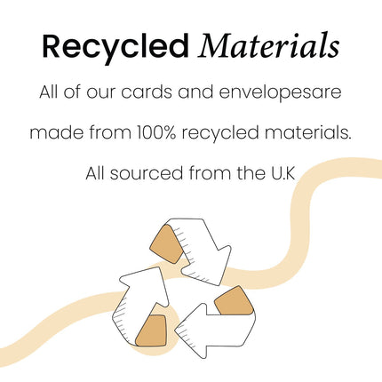 Wife Christmas Card, For Her, Recycled Card, Unique Christmas Card, Wife Gift, Eco-Friendly Card