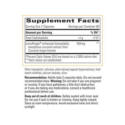 Integrative Therapeutics Curalieve - High-Absorption Curcumin Formula - 120 Capsules