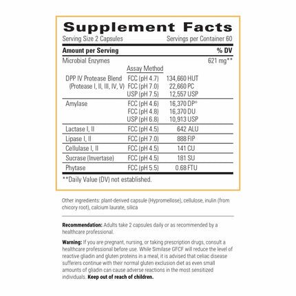 Similase GFCF – Digestive Enzymes for Gluten & Casein Digestion (Dairy-Free) | Integrative Therapeutics