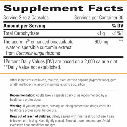 Integrative Therapeutics Theracurmin HP – 27x More Bioavailable Heart & Joint Support (60 Caps)