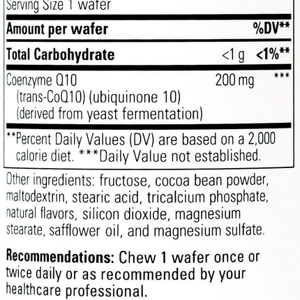 Vitaline CoQ10 200 mg – Brain & Heart Health (Chocolate, 30 Servings)