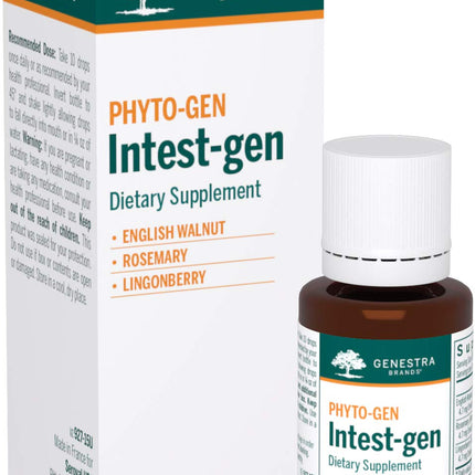 Genestra Brands Intest-gen | English Walnut, Rosemary & Lingonberry Herbal Supplement | 0.5 fl. oz.