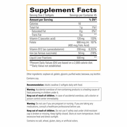 Integrative Therapeutics Iron Complex – Energy & Wellness Support (Gluten-Free & Dairy-Free)