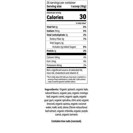Isagenix Moringa Greens - Green Drink Powder with Antioxidants (Non-GMO, 10.6 oz, 30 Servings)