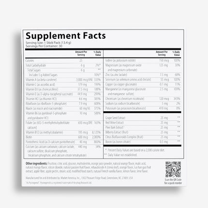 Isotonix Daily Essentials 4-in-1 Multivitamin Packets | Isotonic Delivery, Gluten Free, 30 Pack