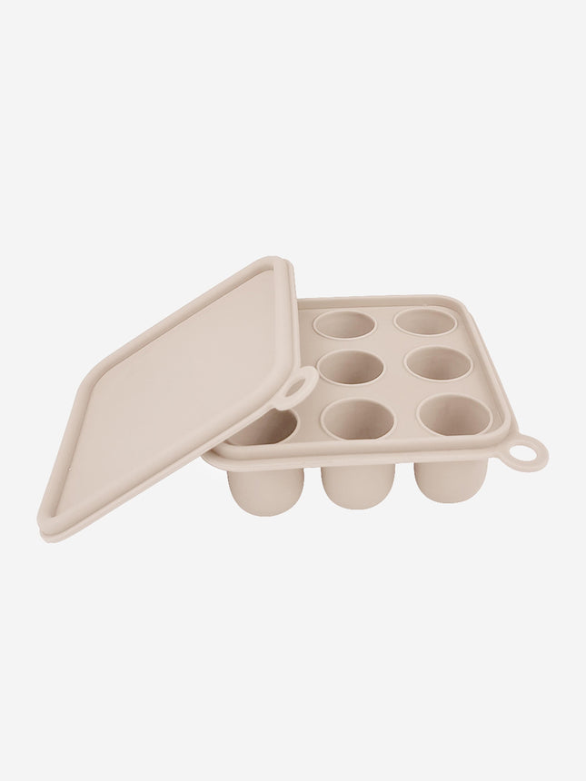 Bloom Bambini Silicone Baby Freezer Cube Trays with Cover in Brown