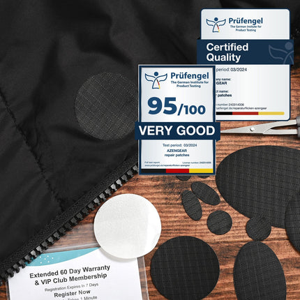 Self-Adhesive Puffer Jacket Repair Patches (30+ Colours)