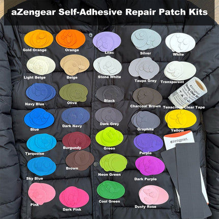 Self-Adhesive Puffer Jacket Repair Patches (30+ Colours)