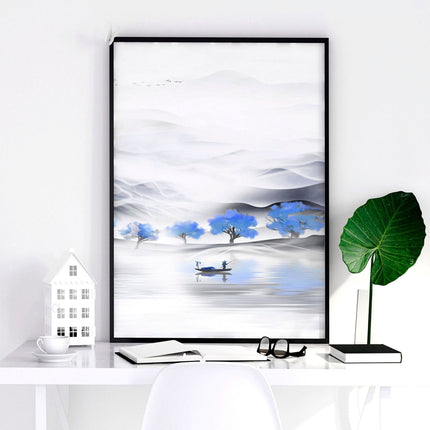 Japandi design | set of 3 unique wall art for living room