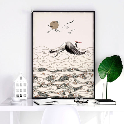 Japanese art print | Set of 2 wall art prints for living room