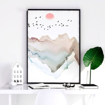 Bedroom Wall Art | Japanese Set of 3 Framed Prints